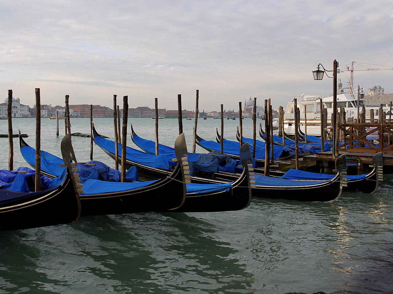 Venice gondolas